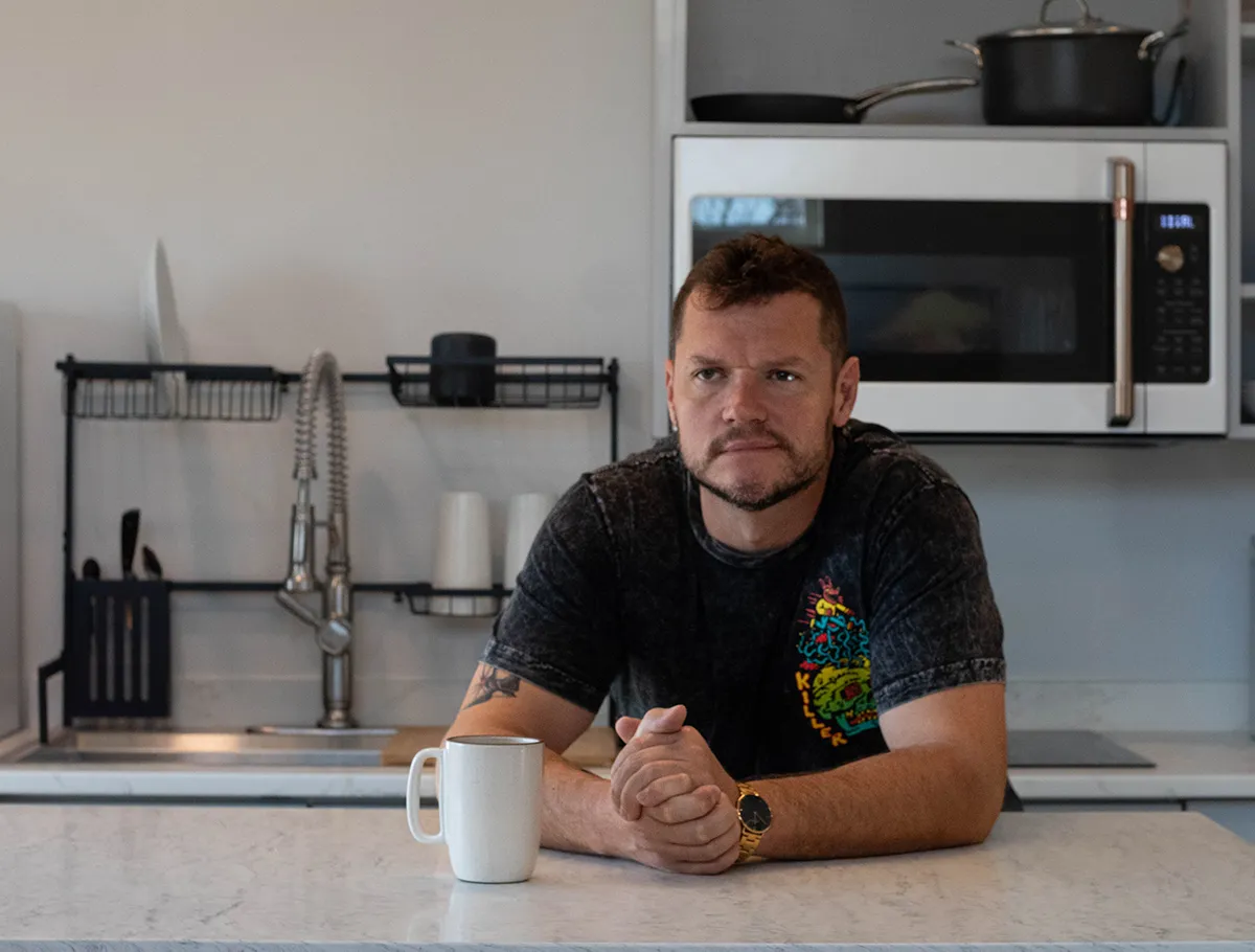 Justin at the homestead